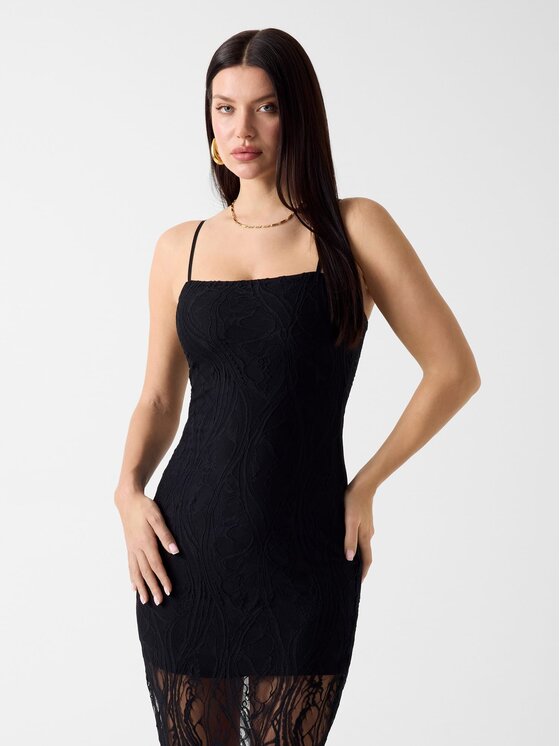 Guess Guess Ежедневна рокля 182758 Черен Classic Fit