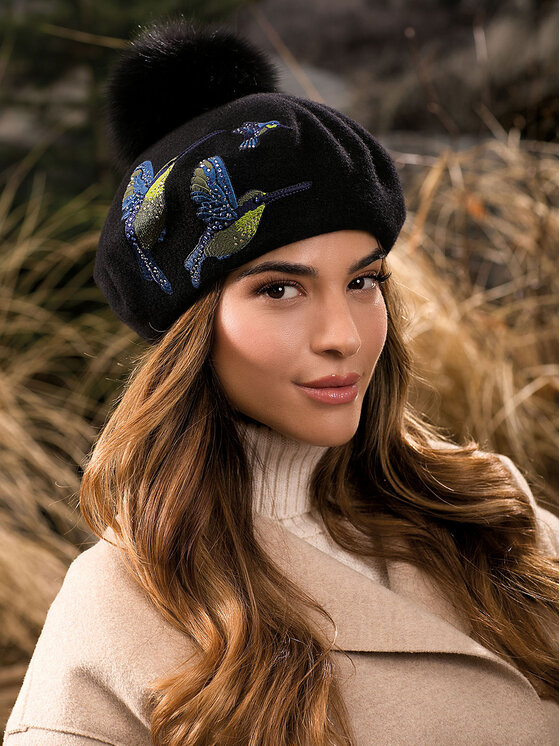 L’AF L’AF Beret Kenasa Czarny