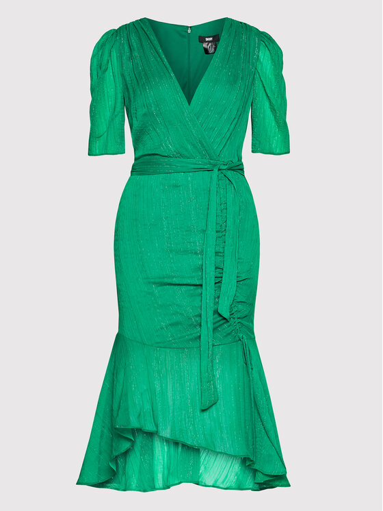 DKNY DKNY Coctailkleid DD1JA150 Grün Regular Fit