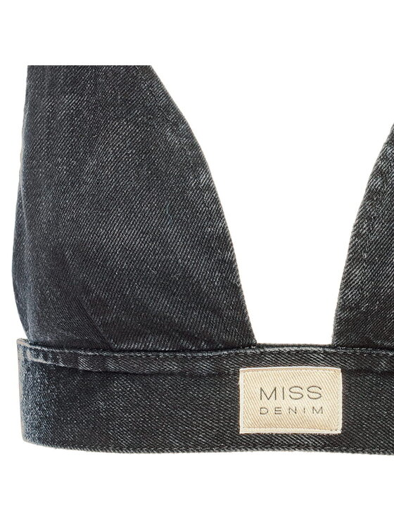 MissDenim MissDenim Biustonosz top Denim Top Szary Basic Fit