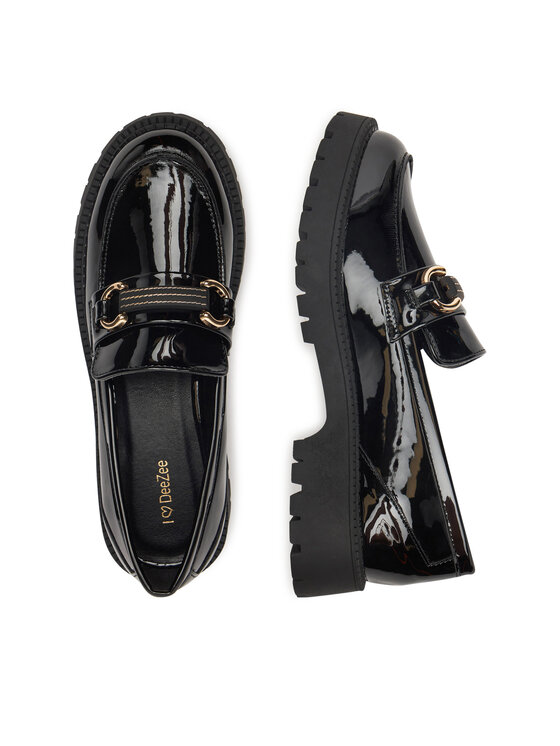 DeeZee DeeZee Loafersy 23038T235 Czarny