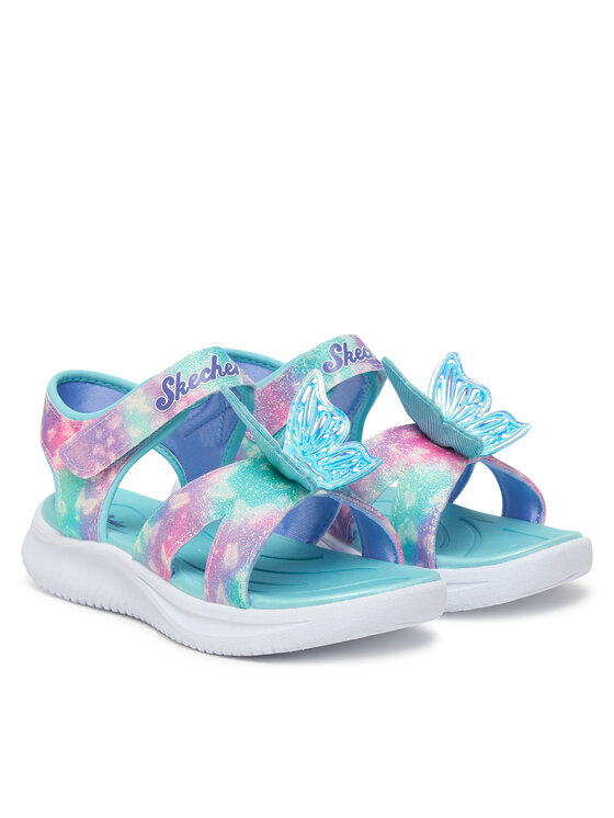 Skechers Skechers Босоніжки Jumpsters Sandal - Butterfly Brites 303109L/AQMT Голубий