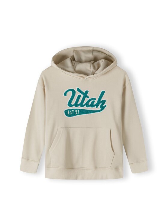MINOTI MINOTI Bluza 23fleece81 Biały Oversize
