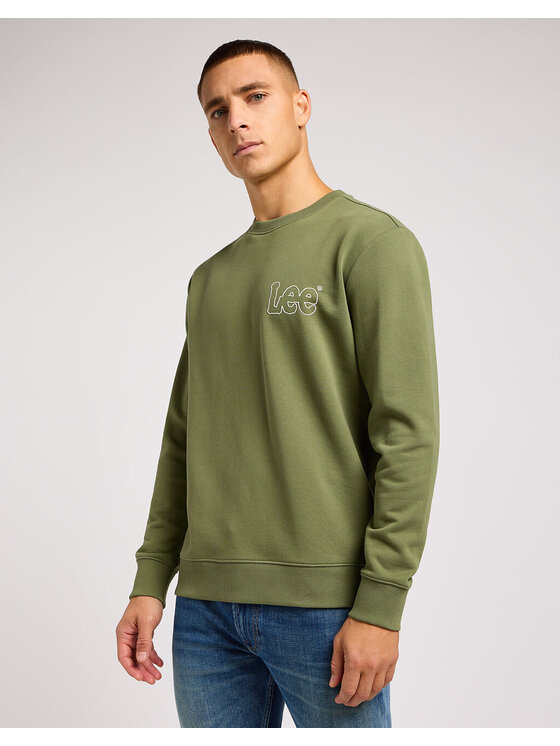 Lee Lee Felpa WOBBLY SWS Verde Regular Fit