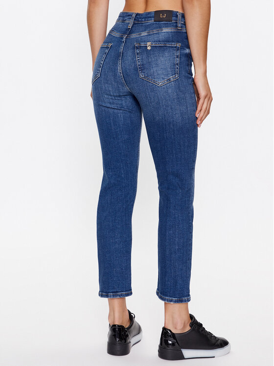 Liu Jo Liu Jo Jeans hlače UF3019 DS829 Mornarsko modra Regular Fit