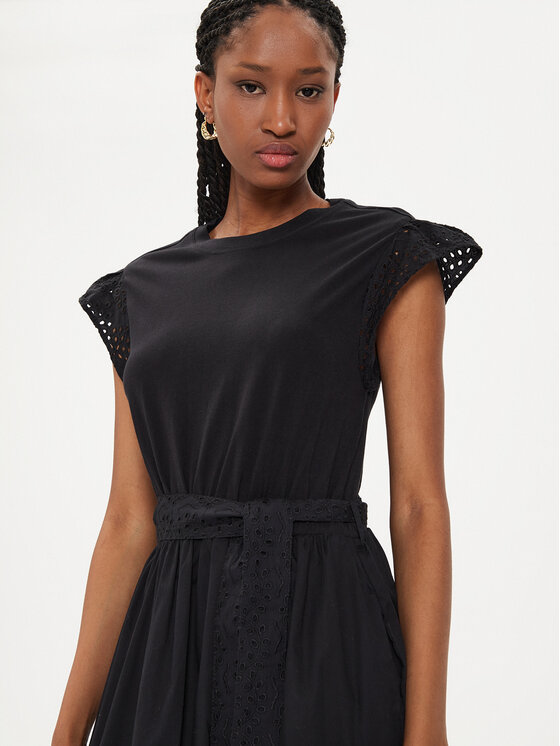 United Colors Of Benetton United Colors Of Benetton Rochie de vară 49HSDV095 Negru Regular Fit