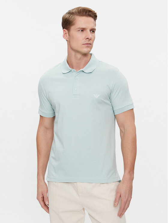 Emporio Armani Underwear Tricou polo 211804 4R461 02783 Verde Regular Fit