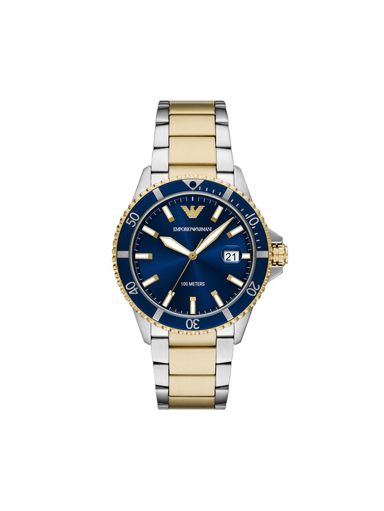 Emporio Armani Emporio Armani Ročna ura World Explorer AR11682 Srebrna