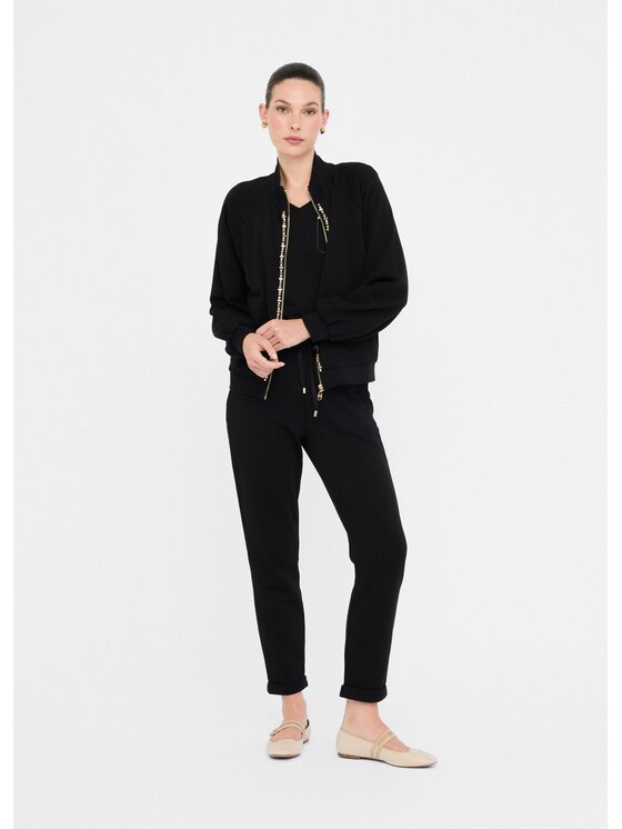 Liu Jo Liu Jo Bluza TF5112FS32122222 Czarny Regular Fit