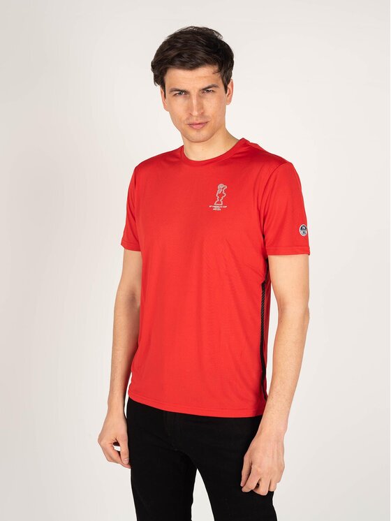 North Sails North Sails T-Shirt 45 2302 000 | T-shirt Foehn Červená Regular Fit