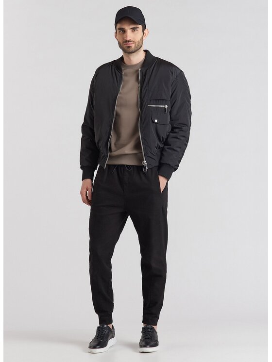 Pako Lorente Pako Lorente Kurtka przejściowa M21SF-5X-020 Czarny Classic Fit