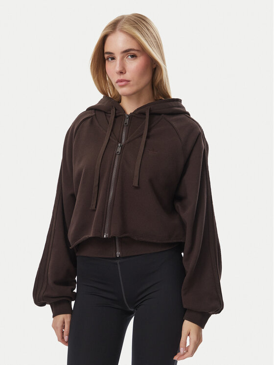 adidas adidas Світшот Sst Double Front Hoody KT1922 Коричневий Regular Fit