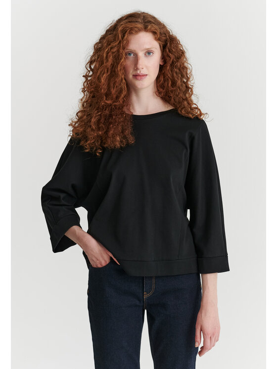 TATUUM TATUUM Bluzka ULEN Czarny Loose Fit