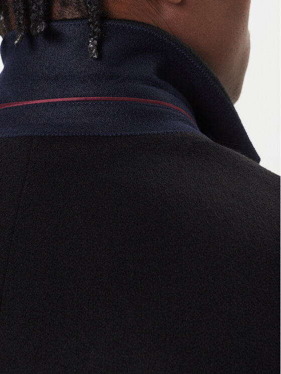 Tommy Hilfiger Tommy Hilfiger Płaszcz wełniany MW0MW40768 Czarny Regular Fit