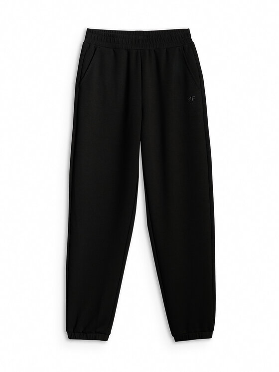 4F 4F Παντελόνι φόρμας CAMP Μαύρο Regular Fit
