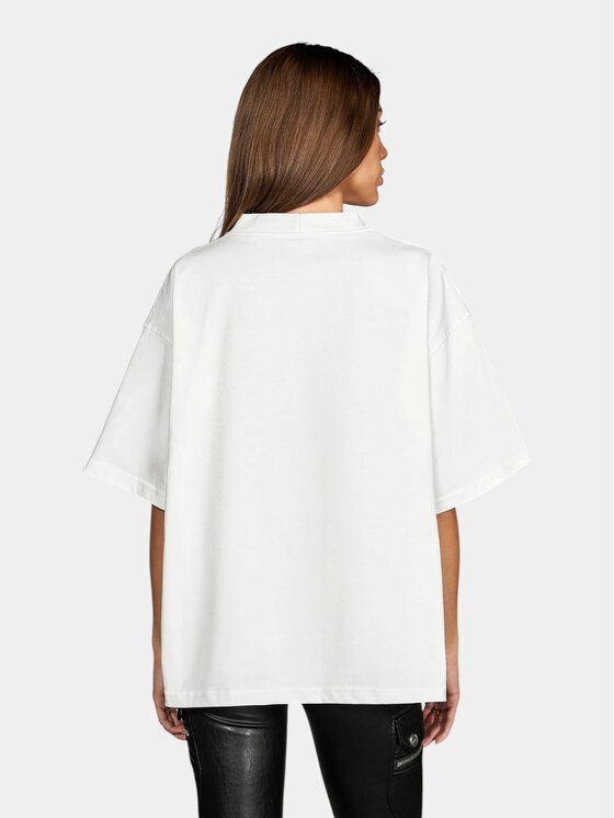 MADE BY SOCIETY MADE BY SOCIETY T-Shirt Maison Identity - T27986 Biały Basic Fit