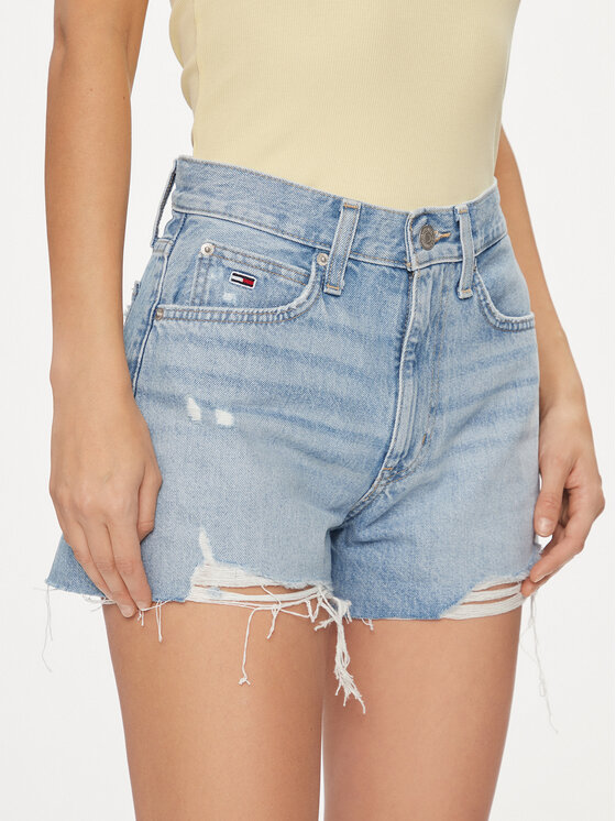 Tommy Jeans Tommy Jeans Džínové šortky DW0DW17641 Modrá Slim Fit