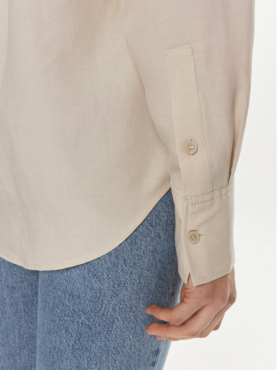 Calvin Klein Calvin Klein Koszula K20K206694 Beżowy Relaxed Fit