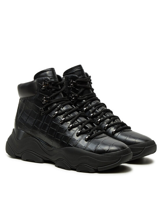 MICHAEL Michael Kors MICHAEL Michael Kors Sneakers Atlas Crocodile Embossed 42F4ATFB6L Negru