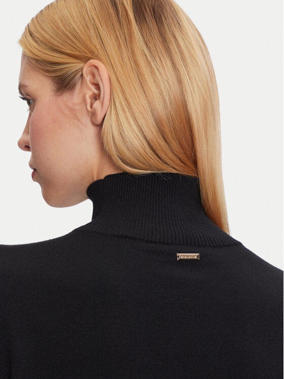 Athlecia Athlecia Ζιβάγκο Dava W Knitted High Neck EA243358 Μαύρο Regular Fit