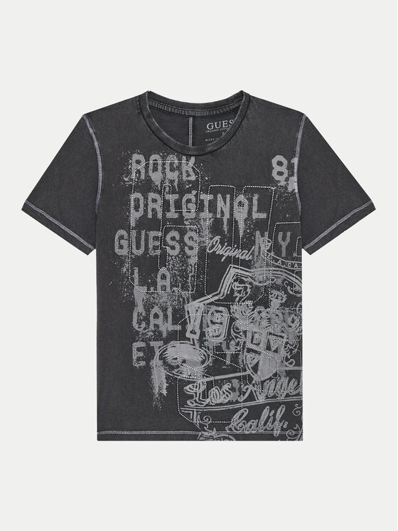 Guess T-krekls L4BI08 I3Z14 Melns Regular Fit