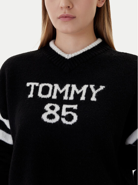 Tommy Jeans Tommy Jeans Sweter 85 Varsity DW0DW22033 Czarny Regular Fit