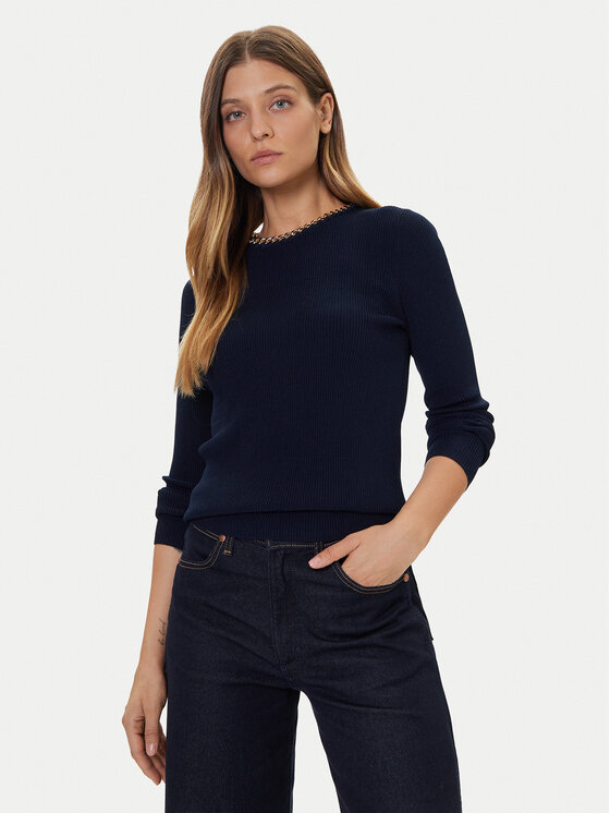 MICHAEL Michael Kors MICHAEL Michael Kors Sweater MF561CJ33D Sötétkék Slim Fit