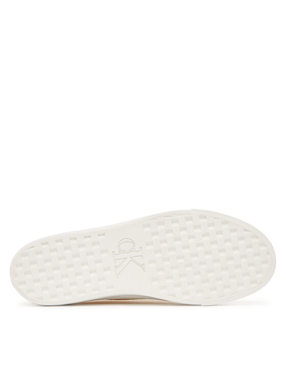 Calvin Klein Calvin Klein Сникърси Vulc Flatf Laceup Jaq Aop HW0HW03265 Светложълт
