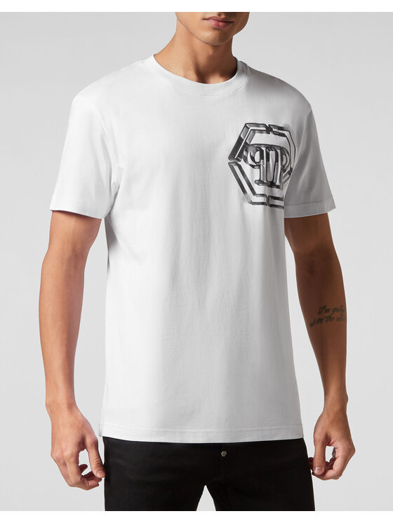PHILIPP PLEIN PHILIPP PLEIN T-shirt 1459 Bianco Regular Fit