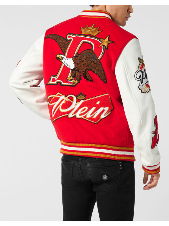 PHILIPP PLEIN PHILIPP PLEIN Bomber 26057 Rosso Regular Fit
