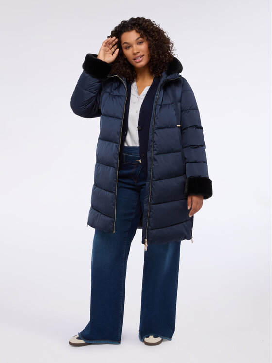 Fiorella Rubino Fiorella Rubino Giubbotto piumino F441T001342N034 Blu Slim Fit