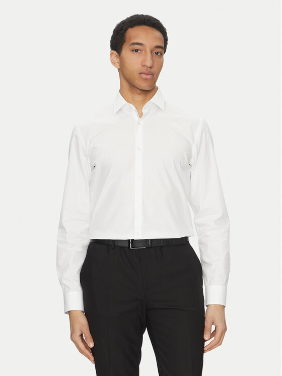HUGO HUGO Krekls Koey 50539808 Balts Slim Fit