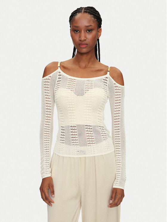 Marciano Guess Marciano Guess Sweater 5GGR10 5869Z Ekru Regular Fit