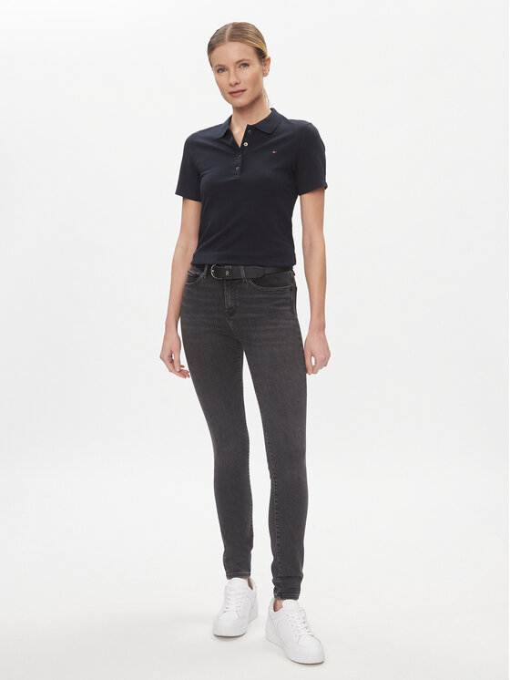 Tommy Hilfiger Tommy Hilfiger Polo 1985 WW0WW42047 Tamnoplava Slim Fit
