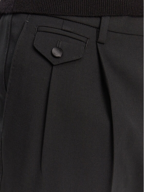 Dolce&Gabbana Dolce&Gabbana Medžiaginės kelnės GY6UET FU27J N0000 Juoda Regular Fit