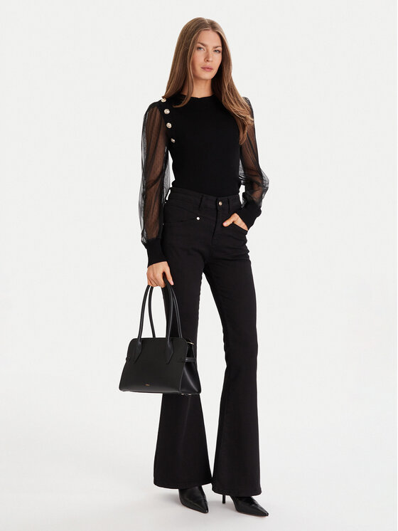 Morgan Morgan Bluză 252-MALIA Negru Regular Fit