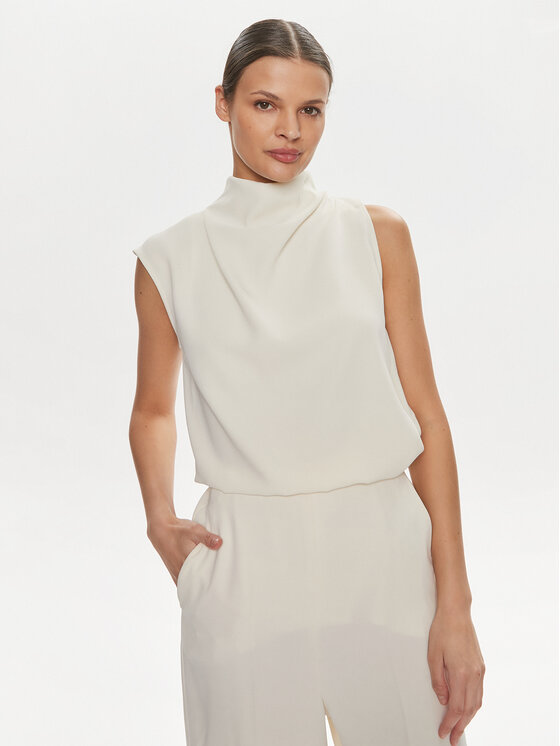 Marella Marella Salopetă Lilia 2413241013 Écru Regular Fit