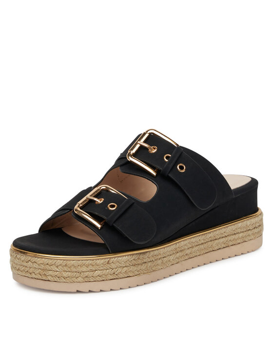 JENNY JENNY Espadrile LB-P1434-YLD Črna