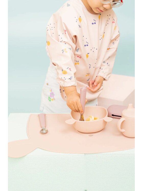 Cotton Cloud Cotton Cloud Komplet sztućców dziecięcych sztućce w pokrowcu Różowy