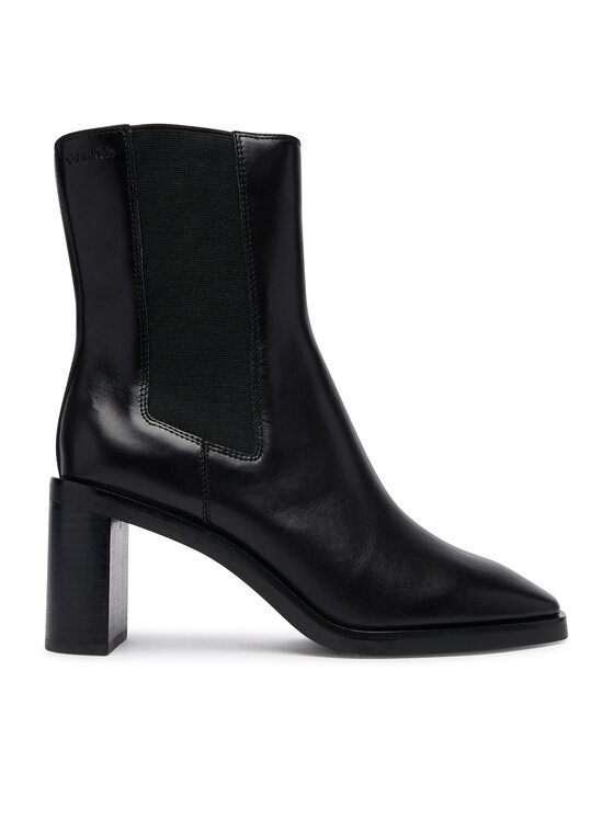 Calvin Klein Calvin Klein Боти Block Heel Chelsea Boot Lth HW0HW03177 Черен