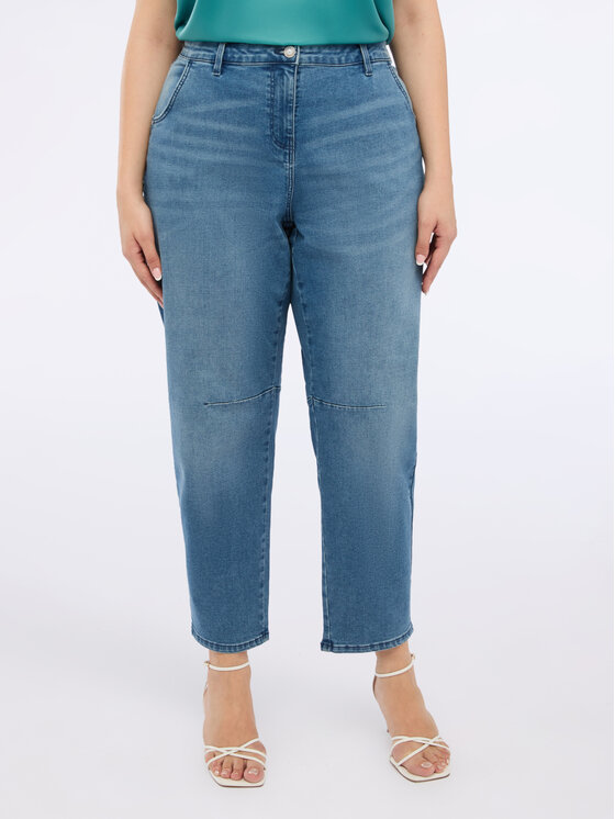 Fiorella Rubino Fiorella Rubino Jeans P410T004906N004 Turchese Boy Fit