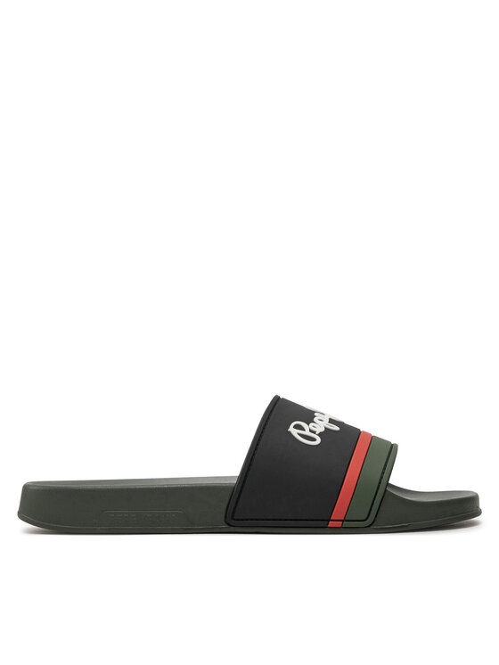 Pepe Jeans Iešļūcenes Slider Portobello M PMS70123 Haki