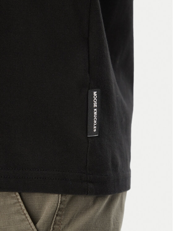Moose Knuckles Moose Knuckles Футболка Duluth M15MT759 Чорний Regular Fit