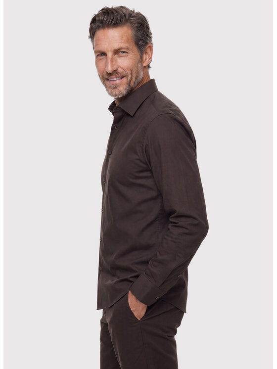 Pako Lorente Pako Lorente Koszula P26WF-1X-027 Brązowy Slim Fit