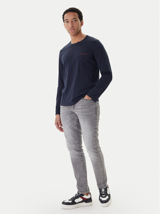 Emporio Armani Underwear Emporio Armani Underwear Тениска с дълъг ръкав EM000382 AF10800 UB102 Тъмносин Slim Fit