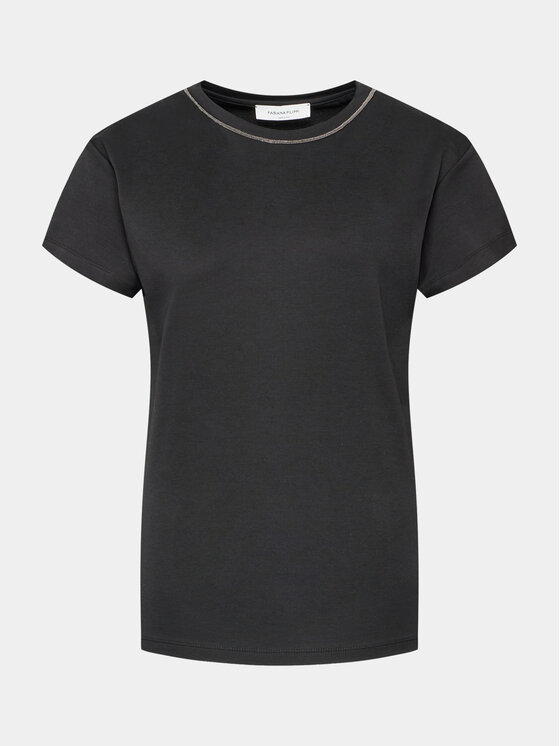 Fabiana Filippi Fabiana Filippi T-shirt JED273W126 Crna Regular Fit