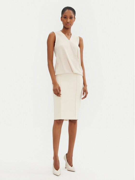 Rinascimento Rinascimento Bluza CFC0122910003 Bež Regular Fit