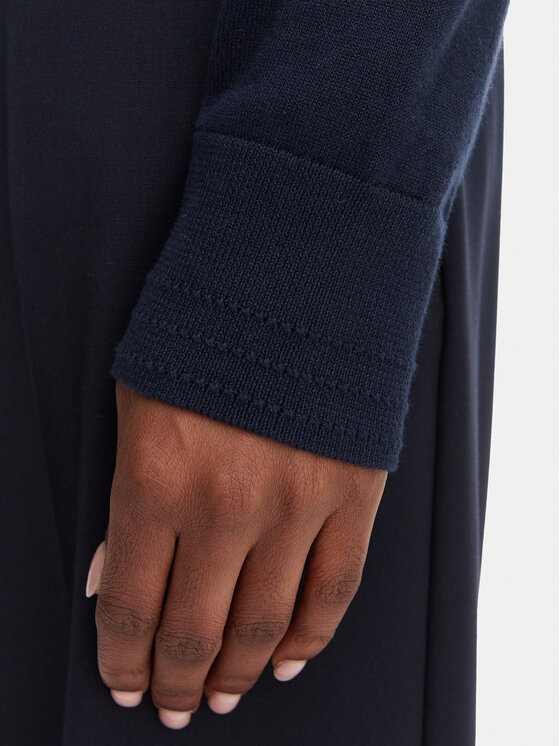 Tommy Hilfiger Tommy Hilfiger Кардиган Cable Fine WW0WW42370 Тъмносин Regular Fit