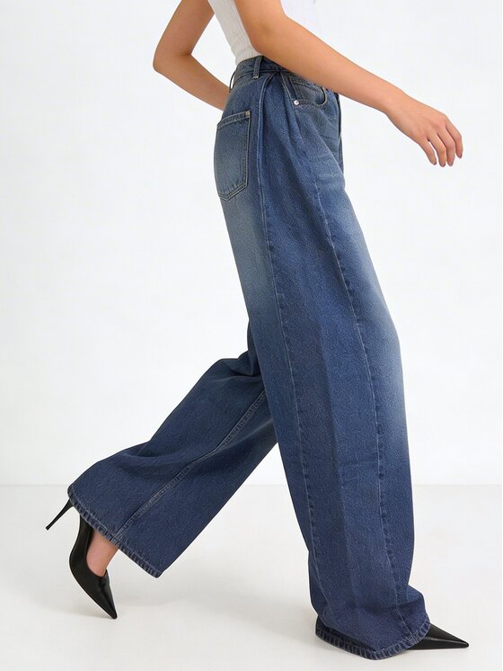 MissDenim MissDenim Jeansy Baggy Niebieski Boyfriend Fit