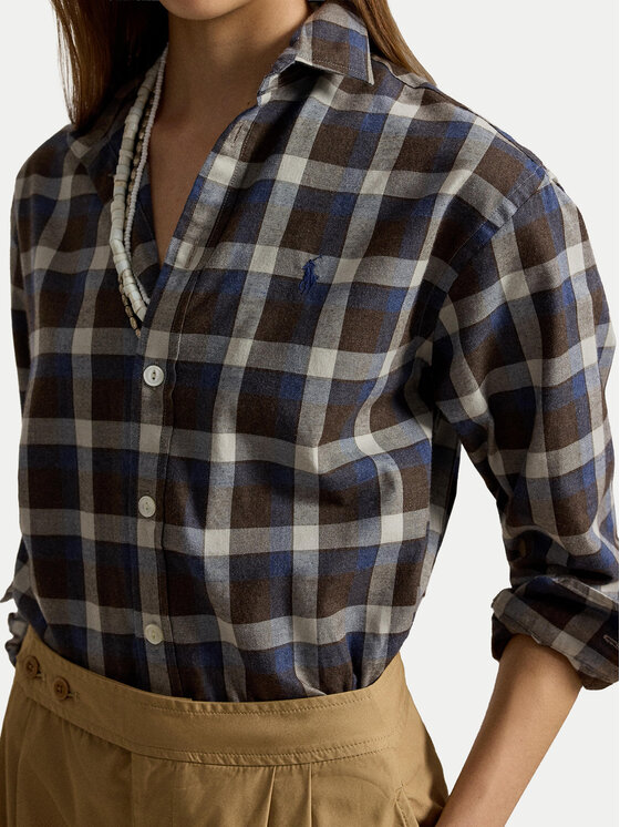 Polo Ralph Lauren Polo Ralph Lauren Πουκάμισο 211B36267001 Καφέ Relaxed Fit